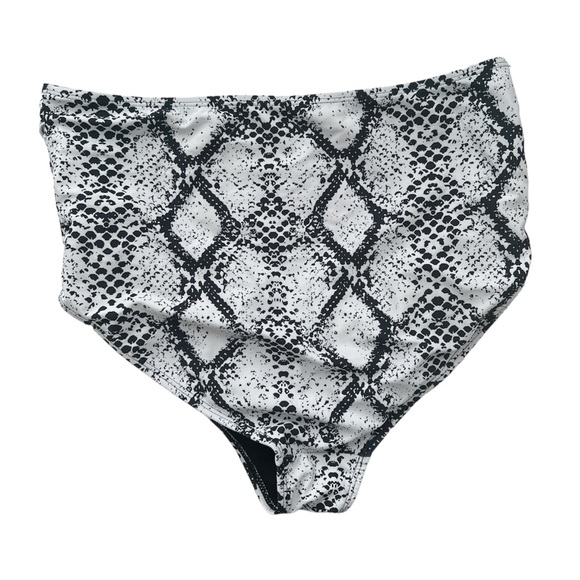 Summer Mae Maternity Swimsuit high waist bikini bottom black and white size M - Picture 2 of 6